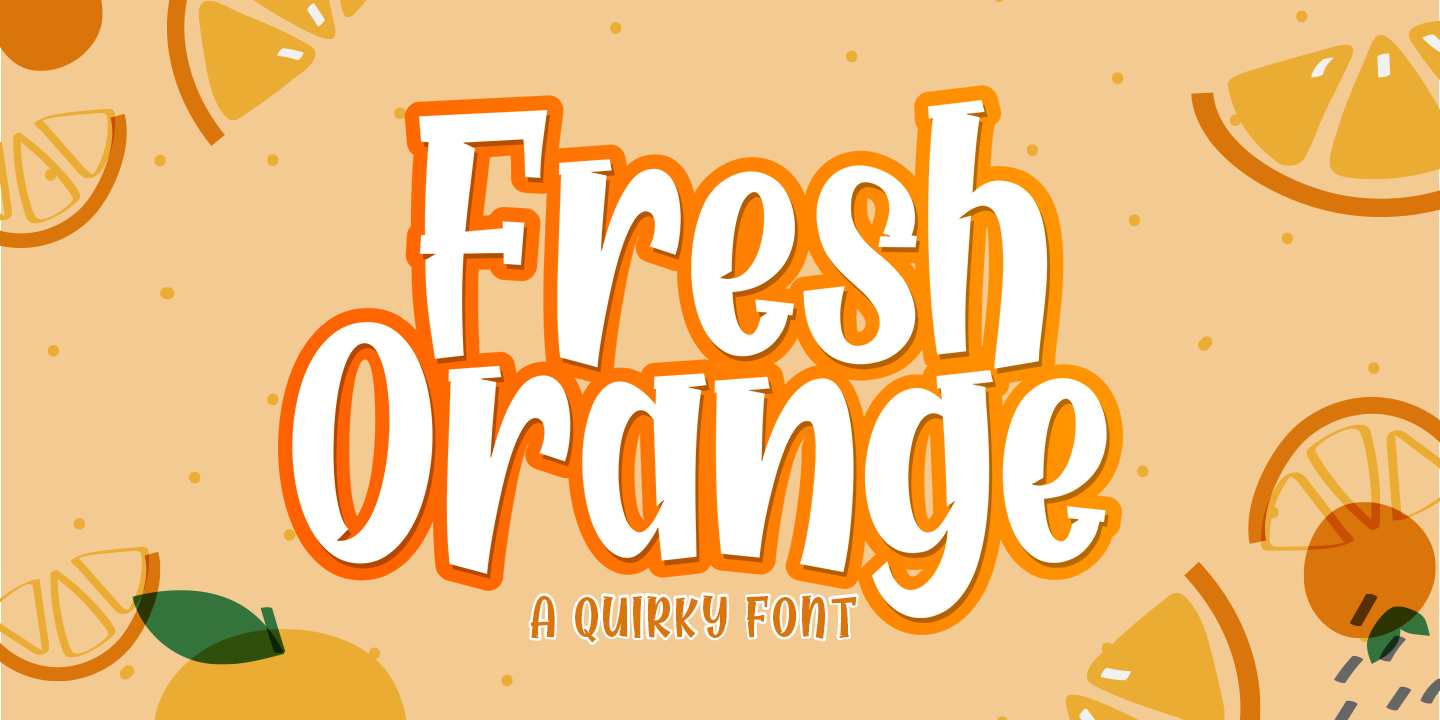 Fresh Orange Font preview
